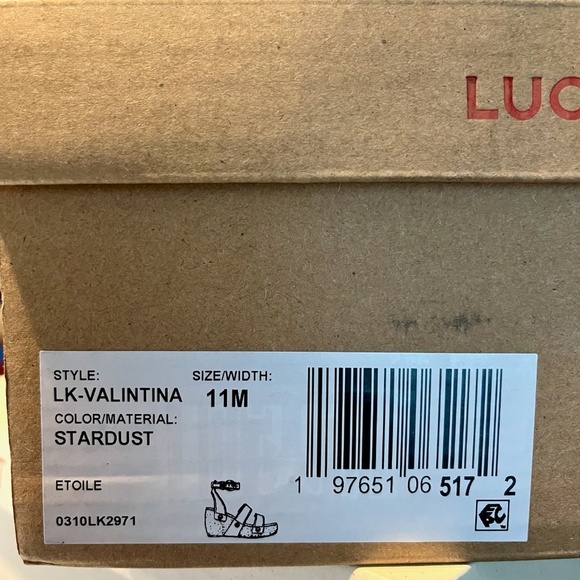 Lucky Brand Women's LK Valintina Wedge Sandal, Color Stardust, Size 11 M, NIB - Picture 5 of 5